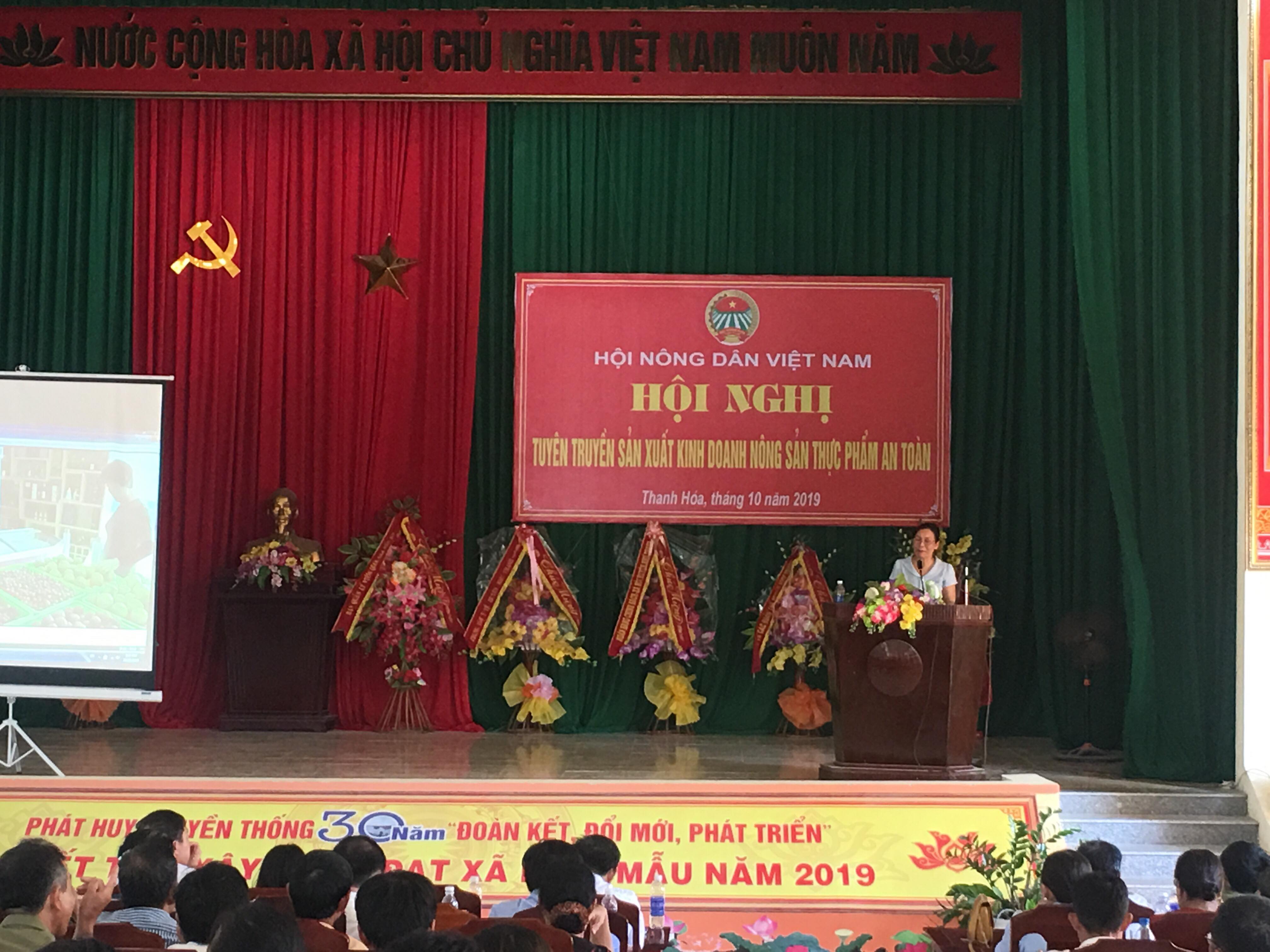 Hội nghị Tuyên truyền sản xuất kinh doanh nông sản thực phẩm an toàn ở huyện Như Thanh